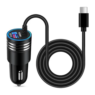 Auto punjač od 48 W DC s USB C kabelom i USB A