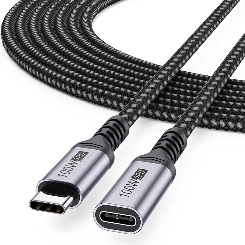 USB C produžni kabel s najlonskim pletenim kabelom